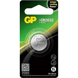 Батарейка GP Lithium Cell CR2032 1 шт [102649] - мініатюра 2