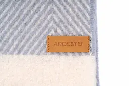 Плед Ardesto Leonardo Bianco 140x200 см 100% вовна блакитний (ART0503LB) - мініатюра 4