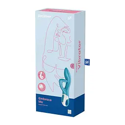 Вібратор-кролик Satisfyer Embrace Me 20.5 см бірюзовий - мініатюра 9