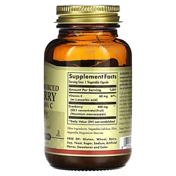 Натуральна Журавлина з Вітаміном С Naturally Sourced Cranberry 400 мг - 60 вег. капсул - мініатюра 2