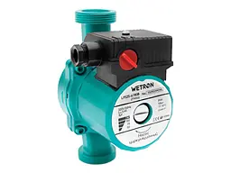 Циркуляційний насос Wetron 75 Вт Hmax 4 м Qmax 40 л/хв Ø1½ 180 мм + гайки Ø1 зелений (774312) - мініатюра 2