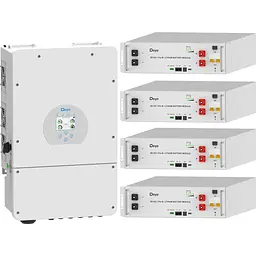 Система зберігання енергії Deye SUN-10K-SG02LP1-EU-AM3 10kW + 4 АКБ SE-G5.1 Pro-B 20.48 kWh (51.2V/100Ah/5120Wh) [159393]