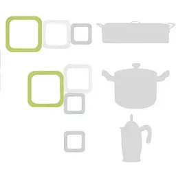 Набір підставок Guzzini Kitchen Active design, 3 шт., кольоровий - мініатюра 2