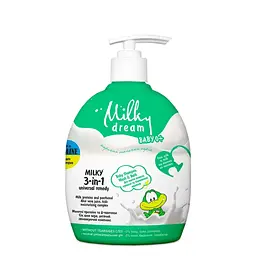 Універсальний засіб Milky Dream 3 в 1 Для купання, миття волосся та підмивання, малюків, 250 мл