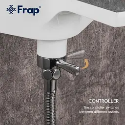 Змішувач для ванни Frap F3258 білий/хром - мініатюра 5