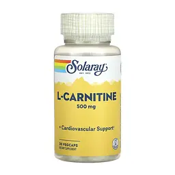 Амінокислота Solaray L-Carnitine Free Form 500 мг 30 капс