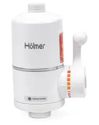 Водонагрівач проточний Holmer HHW-201, White, 3000W, механічне керування, IPX4, захист від включення без води, захист від перегріву - мініатюра 2