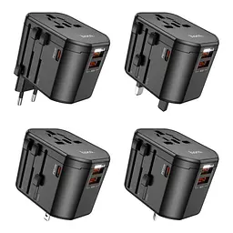 Зарядний пристрій Hoco AC15 2 USB/ Type-C 20W чорний - мініатюра 8