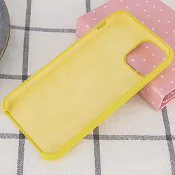 Чохол Silicone Case AA для Apple iPhone 11 Pro Max 6.5" Жовтий / Yellow - мініатюра 3