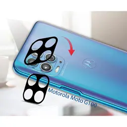 Скло захисне BeCover for camera Motorola Moto G100 Black (707034) (707034) - мініатюра 2