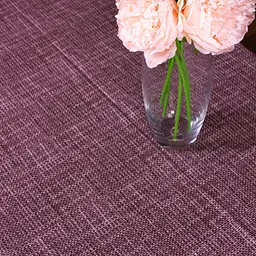 Скатертина MirSon №208 Chocolate binding 300х130 см рогожка світло-коричнева - мініатюра 2