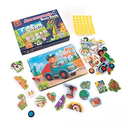 Гра розвиваюча з липучками Бізі бук. Для хлопчиків Vladi Toys VT1310-10 Різнокольоровий shop (4820234767144) - мініатюра 2