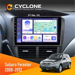 Штатна магнітола Subaru Forester 2008-2012 Cyclone C9-011 4x64, DSP Cyclone (НФ-00007133)