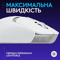 Мишка Logitech G309 Lightspeed Wireless/Bluetooth White (910-007207) - мініатюра 2