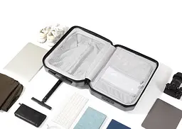 Валіза Tanjiezhe Fashionable Lightweight Trolley Case 24 Grey - мініатюра 4
