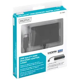 Перехідник USB-C to HDMA 2xUSB Digitus (DA-70855) - мініатюра 5