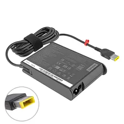 Блок живлення для ноутбука Lenovo 20V, 6.75A, 135W, USB+pin (Square 5 Pin DC Plug), 3 pin, black, SLIM OVALE - мініатюра 2