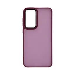 Противоударный чехол для Samsung Galaxy A36 5G, Frame, бордовый, панель-накладка, термополиуретан TPU + поликарбонат PC, защита всего корпуса, защита кнопок и камеры, устойчив к деформациям, ArmorStandart (ARM84814)