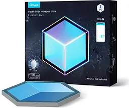 Настінний світильник H106A Glide Hexagon Light Panels Ultra expansion pack 1шт RGBIC WI-FI/ Govee osv0002213