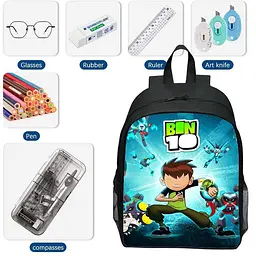 Дитячий рюкзак Бен 10 Ben 10, легкий і міцний з принтом - мініатюра 2