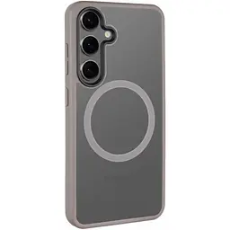 Чохол Epic Metal Buttons with MagSafe для Samsung Galaxy S25 Edge Grey [141795] - мініатюра 2