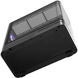 Корпус Modecom VOLCANO AQ200 ARGB MIDI FRONT LCD, 4x120mm fans ЧОРНІЙ без Блок живлення ATX - мініатюра 7