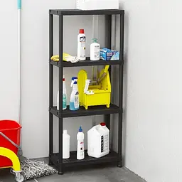 Стелаж Toomax Universal Vent 63-4 на 4 полиці 60х30х138 см чорний (00-00005136) - мініатюра 5