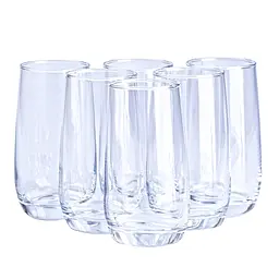 Набір склянок Deli Glass високих 6 штук по 360 мл, прозорий TS Kitchen HP557 - мініатюра 2