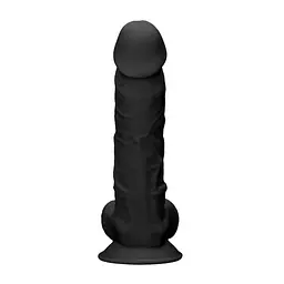 Фалоімітатор RealRock With Balls Ultra, 22.8 см (чорний) - мініатюра 2