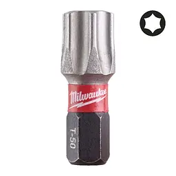 Біта SHOCKWAVE MILWAUKEE, TX50, 25мм, (15 шт), пластикова коробка - мініатюра 3
