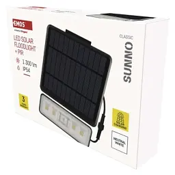 Прожектор EMOS сонячний світлодіодний 1300 лм IP54 4000K PIR (ZG112S) - мініатюра 9