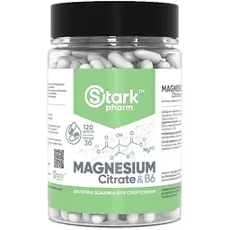 Магній Stark Pharm Magnesium B6 120 caps (1086-2022-10-0932)
