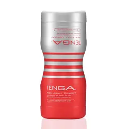 Мастурбатор Tenga Dual Feel Cup двосторонній, з двома незалежними каналами, Класичний