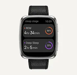 Смарт-годинник Amazfit Active 2S Premium (Active 2 Square) Чорний шкіряний ремінець (W2440GL3N) - мініатюра 6