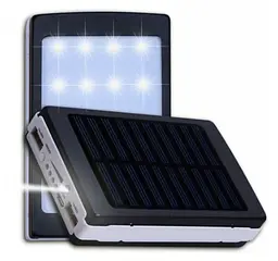 Мобільна зарядка Power Bank Metal + LED Solar 90000 mAh
