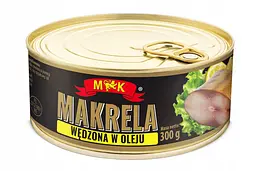 Скумбрія (Макрель) MK Makrela Wedzona w Oleju Копчена в Олії 300 г.