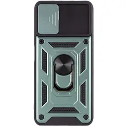 Ударостійкий чохол Camshield Serge Ring Xiaomi 11T / 11T Pro Зелений, TPU+PC, Шторка на камеру - мініатюра 3