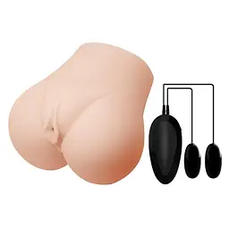 Мастурбатор Crazy Bull Vagina and Anal Vibrating (тілесний) - мініатюра 2