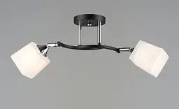 Люстра стельова Sirius B N6106/2 BK+CR з поворотнім механізмом