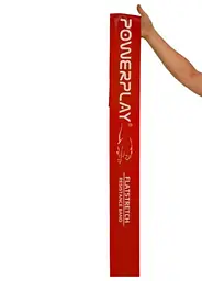 Стрічка-еспандер для фітнесу та реабілітації PowerPlay 4112 0.6 мм MediBand Heavy Червона (11 кг) (PP_4112_Red_Heavy) - мініатюра 4
