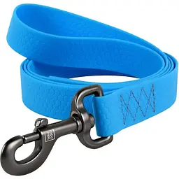 Повідець для собак Waudog Waterproof, водостійкий, M, 122х2 см, блакитний