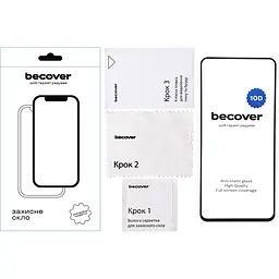 Захисне скло BeCover для Tecno Camon 30 (CL6) 10D Black (711816) - мініатюра 2