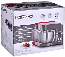 Міксер планетарний-тестоміс Heinrich's HKM 6278 Rosa 6.5 л - мініатюра 10