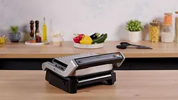 Гриль Tefal прижимний OptiGrll 2 в 1 Inox 2100Вт з'ємні пластини метал (GC772D30) - мініатюра 8