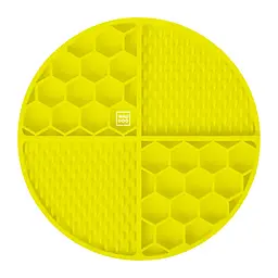 Килимок для злизування і повільного харчування Waudog Silicone 211х211х30 мм жовтий - мініатюра 3