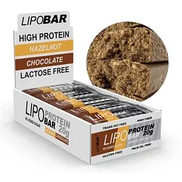 Батончик Lipo Bar Hazelnut-Chocolate 20 шт. x 50 г - мініатюра 2
