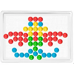 Мозаїка ТехноК №6 пластик 4 кольори 140 фішек 3381TXK - мініатюра 5