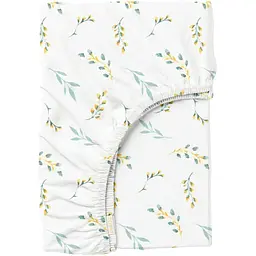 Простирадло Cosas на резинці 120х200 pine branchlets cs1, м'ята (BudYellowMint_120x200x20)