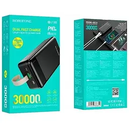 УМБ Borofone Incredible power bank BJ19B 30000mAh 20W чорна - мініатюра 2