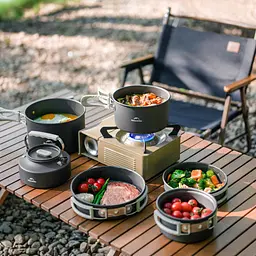 Набір посуду (2 каструлі, сковорідка) Naturehike CNK2450CF010, алюміній - мініатюра 8
